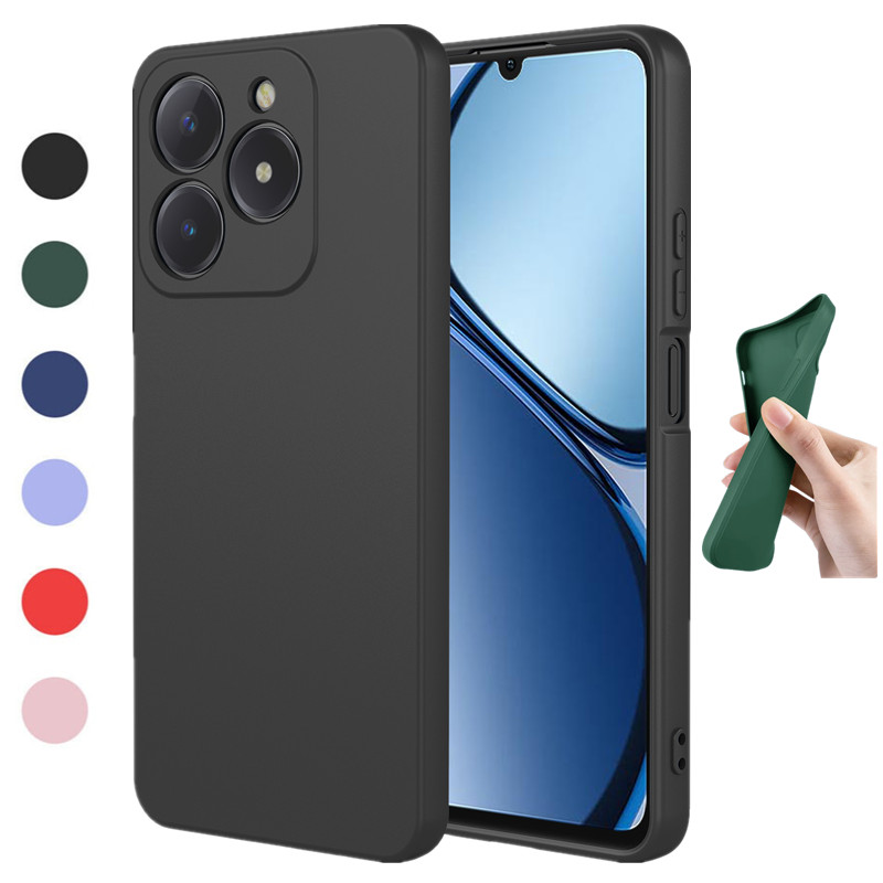 Realme Note 50 - Esnek Sıvı silikon kılıf Realme için
