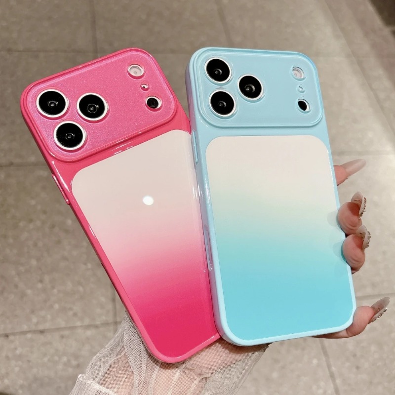 Camera Lens Protector - Şeker Renkli Gradyan Telefon Kılıfı iPhone