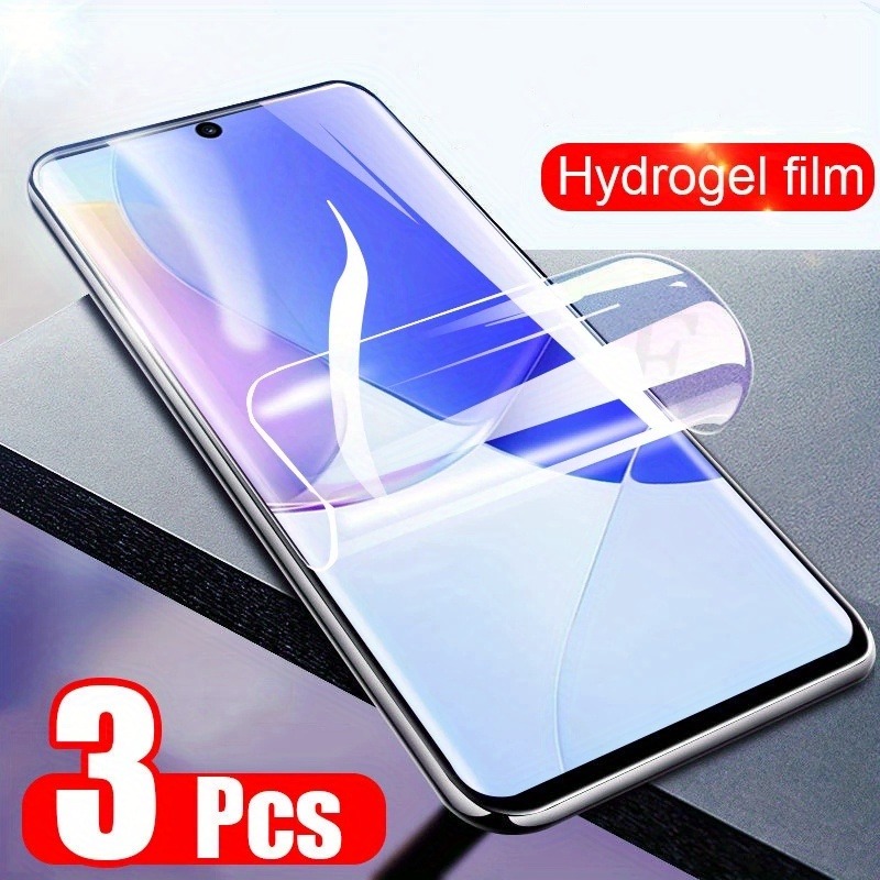 Huawei Nova 12 - 3 adet Hidrojel Yumuşak Film Cep
