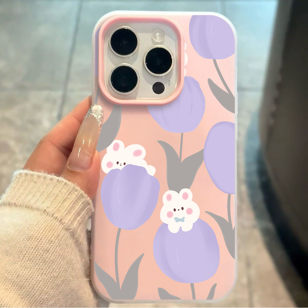Xiaomi Redmi Note 13 - Yumuşak Lavanta Laleleri Desenli Xiaomi Redmi